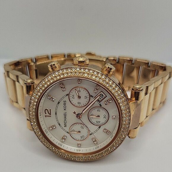 MICHAEL KORS Parker MK5491 Womens Stainless Steel Analog Dial Quartz Watch AM510 - Picture 7 of 11